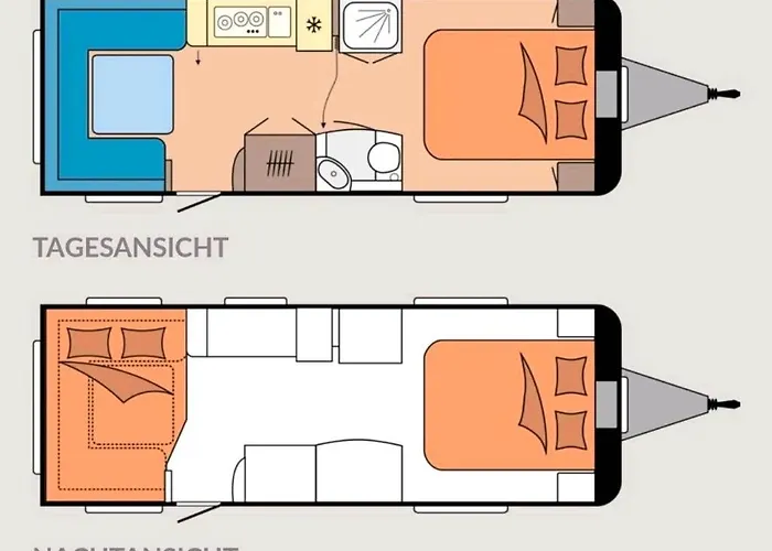Luxus Wohnwagen Zur Vermietung Mit Ac, Markise, Wc Und Duschkabine Kemping
